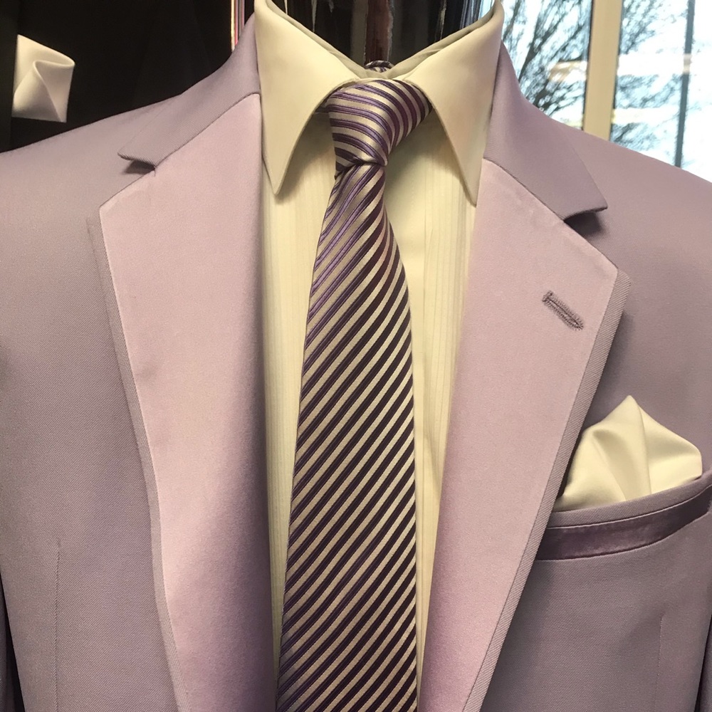 Retro Andrew Fezza Lavender Tuxedo Jacket - image 4
